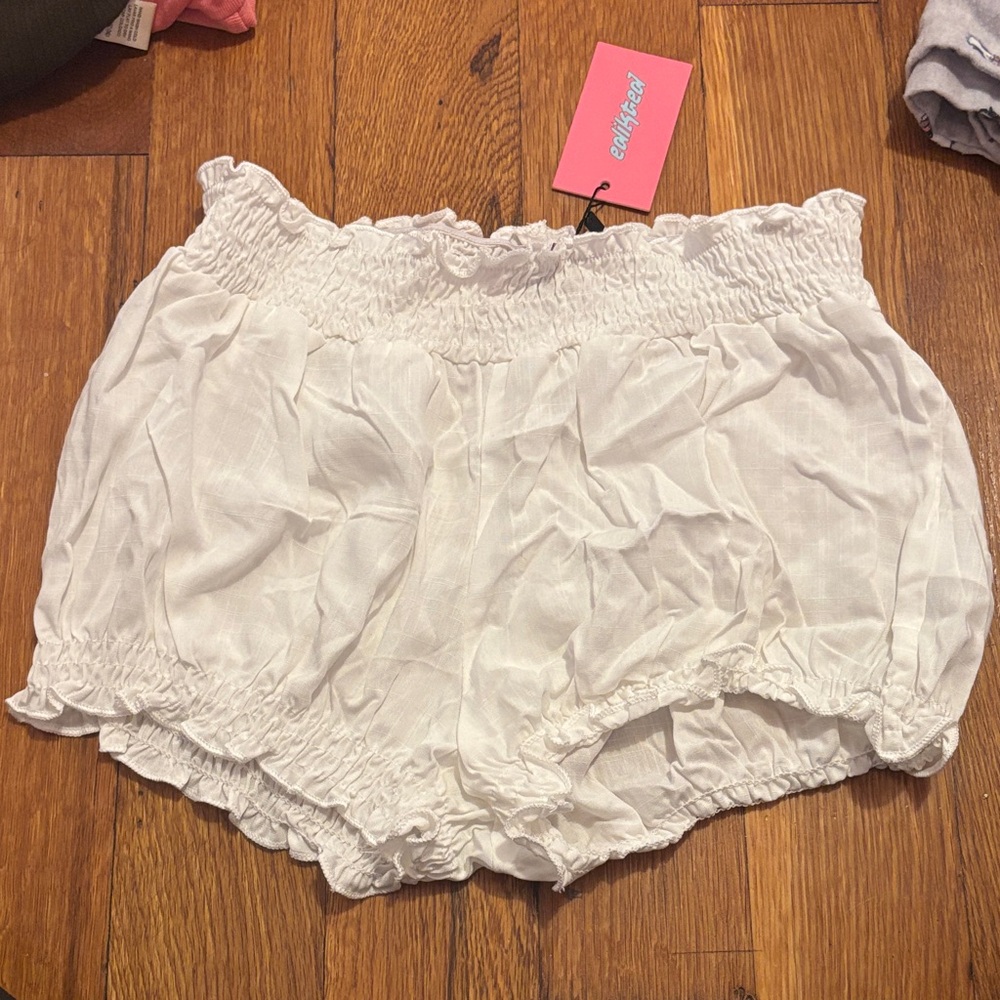 Edikted White Ruffled Panties